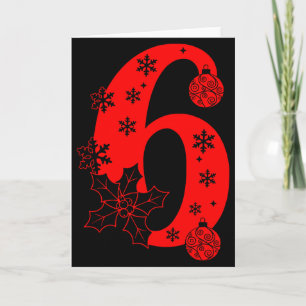 Nummer 6 Grappige Meme Zin 67 Zes Zeven Kerstmis Kaart
