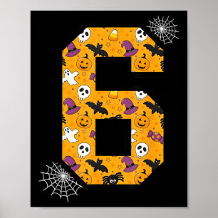 Nummer 6 Grappige Meme Zin 6 7 Zes Zeven Halloween Poster