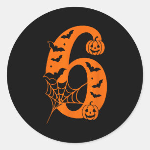 Nummer 6 Grappige Meme Zin 6 7 Zes Zeven Halloween Ronde Sticker