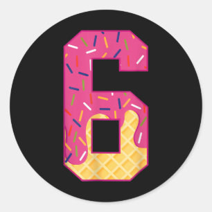 Nummer 6 Ijsdruppel 67 Meme Koppel Halloween C Ronde Sticker