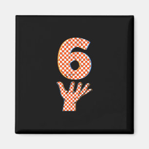 Nummer 6 Matching 67 Meme Geruite Halloween Kostuu Magneet