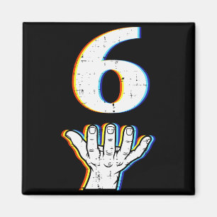 Nummer 6 Matching 67 Meme Halloween Kostuum Mannen Magneet