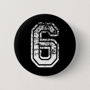 Nummer 6 Matching 67 Meme Halloween Kostuum Mannen Ronde Button 5,7 Cm