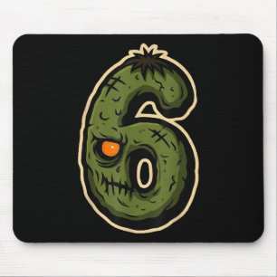 Nummer 6 Monster 67 Meme Matching Koppel Halloween Muismat