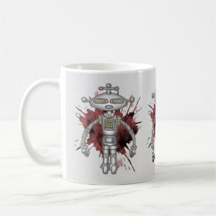 Nummer 6 Sci-Fi-robot Koffiemok