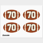 Nummer 70 Football Sticker (Vel)