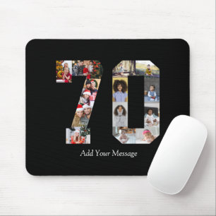 Nummer 70 Fotocollage Muismat