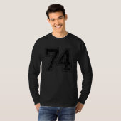 Nummer 74 t-shirt (Voorkant volledig)