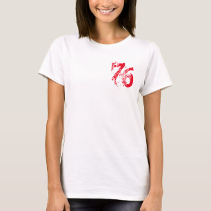 Nummer-76 T-shirt ontwerp, aanpasbaar