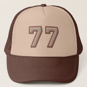 Nummer 77 met Cool Baseball Stitches Kijk Trucker Pet