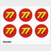 Nummer 77 - Sticker (Vel)