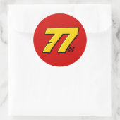 Nummer 77 - Sticker (Tas)