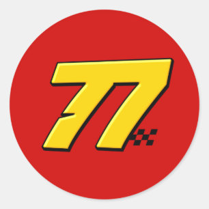 Nummer 77 - Sticker