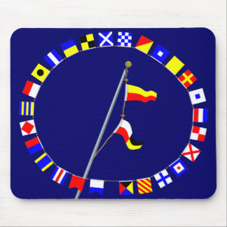 Nummer 79 Nautical Signal Flag Hoist Muismat
