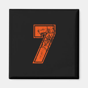 Nummer 7 67 Meme Halloween Pompoen Kostuum Matchin Magneet