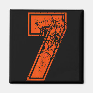 Nummer 7 67 Meme Halloween Pompoen Kostuum Matchin Magneet