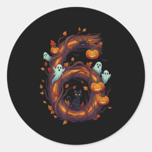 Nummer 7 67 Meme Halloween Pompoen Kostuum Matchin Ronde Sticker