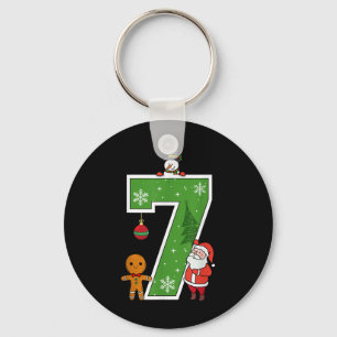 Nummer 7 67 Meme Koppel Pyjama Kerst Matching Sleutelhanger