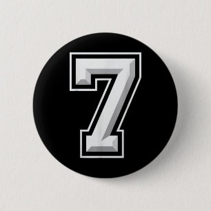 Nummer 7 67 Meme Matching  Ronde Button 5,7 Cm