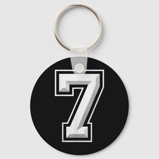 Nummer 7 67 Meme Matching  Sleutelhanger (Voorkant)