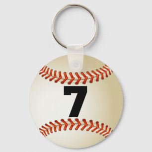 Nummer 7 Baseball Sleutelhanger