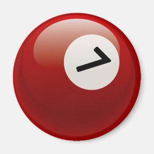 NUMMER 7 BILLIARTS BALL MAGNEET
