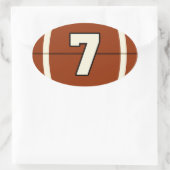 Nummer 7 Football Sticker (Tas)