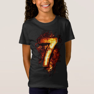 Nummer 7 Graphic Arts in Fire Flame T-shirt