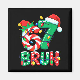 Nummer 7 Grappige Meme Zin 6 7 Zes Zeven Kerstmis Magneet