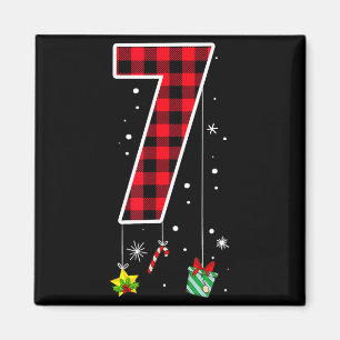 Nummer 7 Grappige Meme Zin 6 7 Zes Zeven Kerstmis Magneet