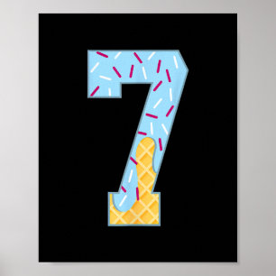Nummer 7 Ijs Drip 67 Meme Koppel Halloween C Poster