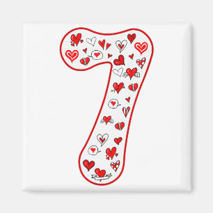 Nummer 7 Koppel Kostuum Duo 67 Meme Zes Zeven Vale Magneet