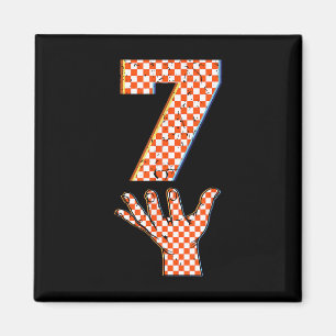 Nummer 7 Matching 67 Meme Geruite Halloween Kostuu Magneet