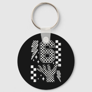 Nummer 7 Matching 67 Meme Geruite Kostuum Kinderen Sleutelhanger