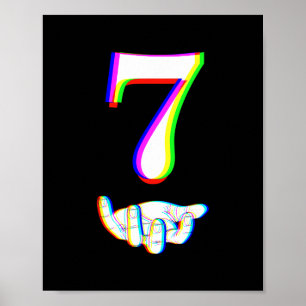 Nummer 7 Matching 67 Meme Halloween Kostuum Heren  Poster