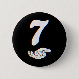 Nummer 7 Matching 67 Meme Halloween Kostuum Heren  Ronde Button 5,7 Cm