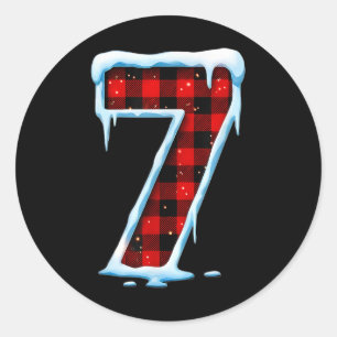 Nummer 7 Matching 67 Meme Kerst Kleding Heren Wo Ronde Sticker