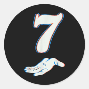 Nummer 7 Matching 67 Zes Zeven Meme Koppel Hallowe Ronde Sticker