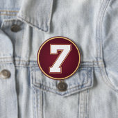 Nummer 7 ronde button 7,6 cm (In situ)