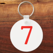 Nummer 7 sleutelhanger (Voorkant)