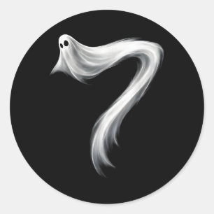Nummer 7 spook grappig zes zeven 67 Halloween Meme Ronde Sticker