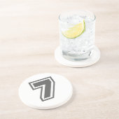 Nummer 7 zandsteen onderzetter (Zijkant)