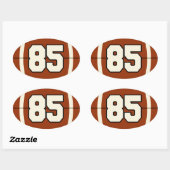 Nummer 85 Football Sticker (Vel)