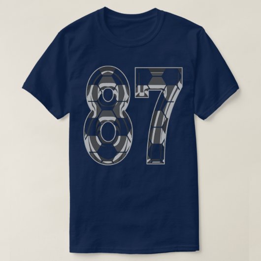 Nummer 87 Jersey 87 Moeder Speler Fan T-shirt (Design voorkant)