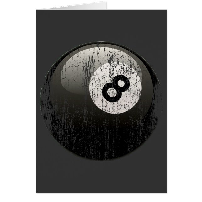 NUMMER 8 BILLIARDS BALL - ERODED AND AGENTSCHAP (Voorkant)