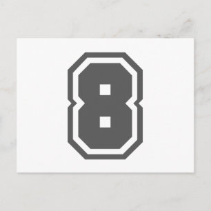 Nummer 8 briefkaart