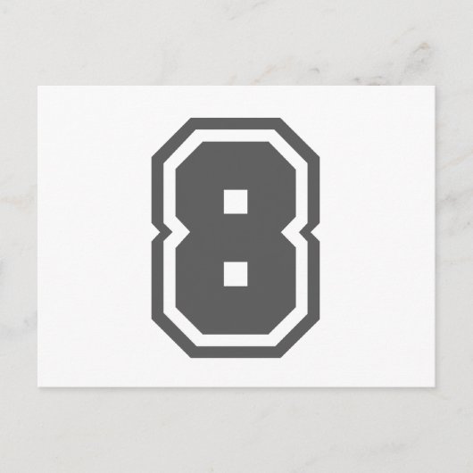 Nummer 8 briefkaart (Voorkant)
