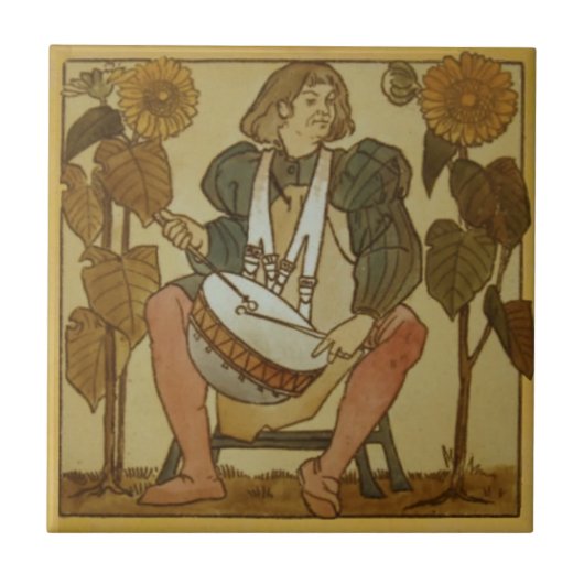 Nummer 8 Repro Copeland Medieval Minstrels Music T Tegeltje (Voorkant)