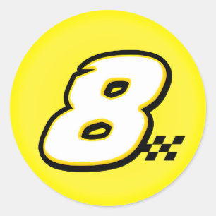 Nummer 8 - Sticker