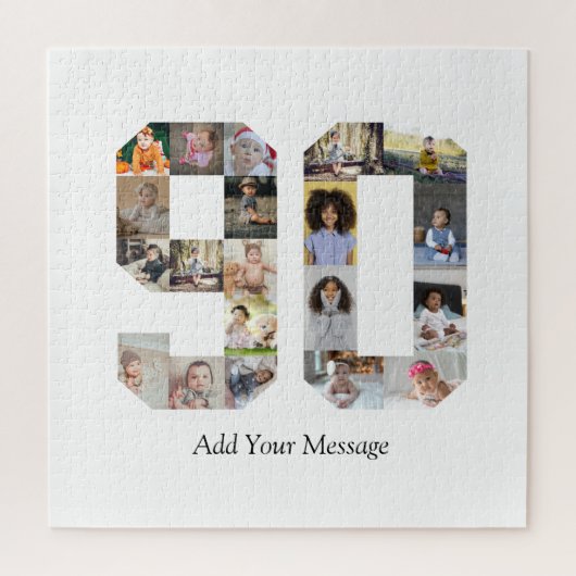 Nummer 90 Fotocollage Legpuzzel (Verticaal)